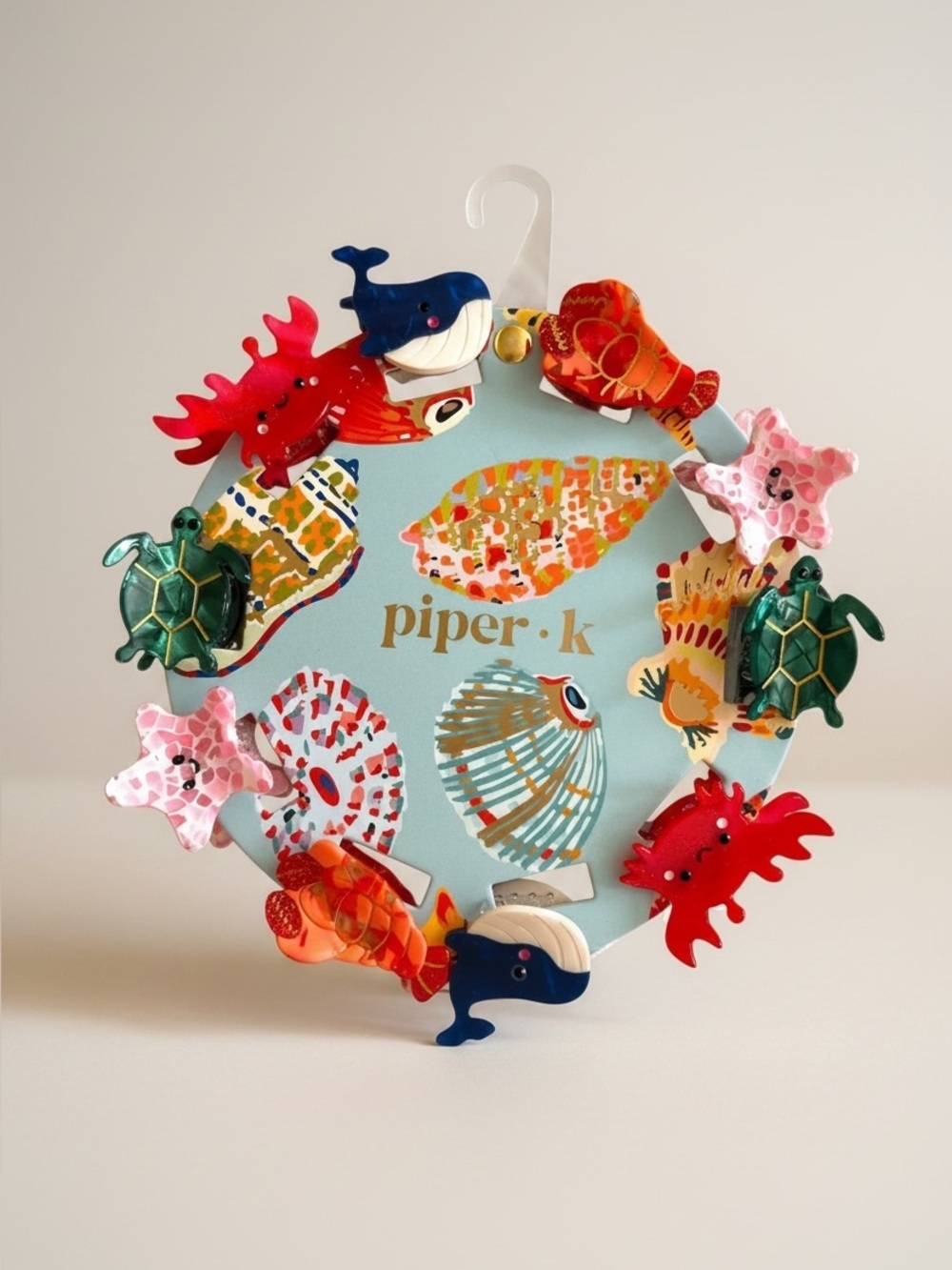 Piper K TikTok Under The Sea Claw Hair Clips Whale Crab Lobster Starfish Turtle